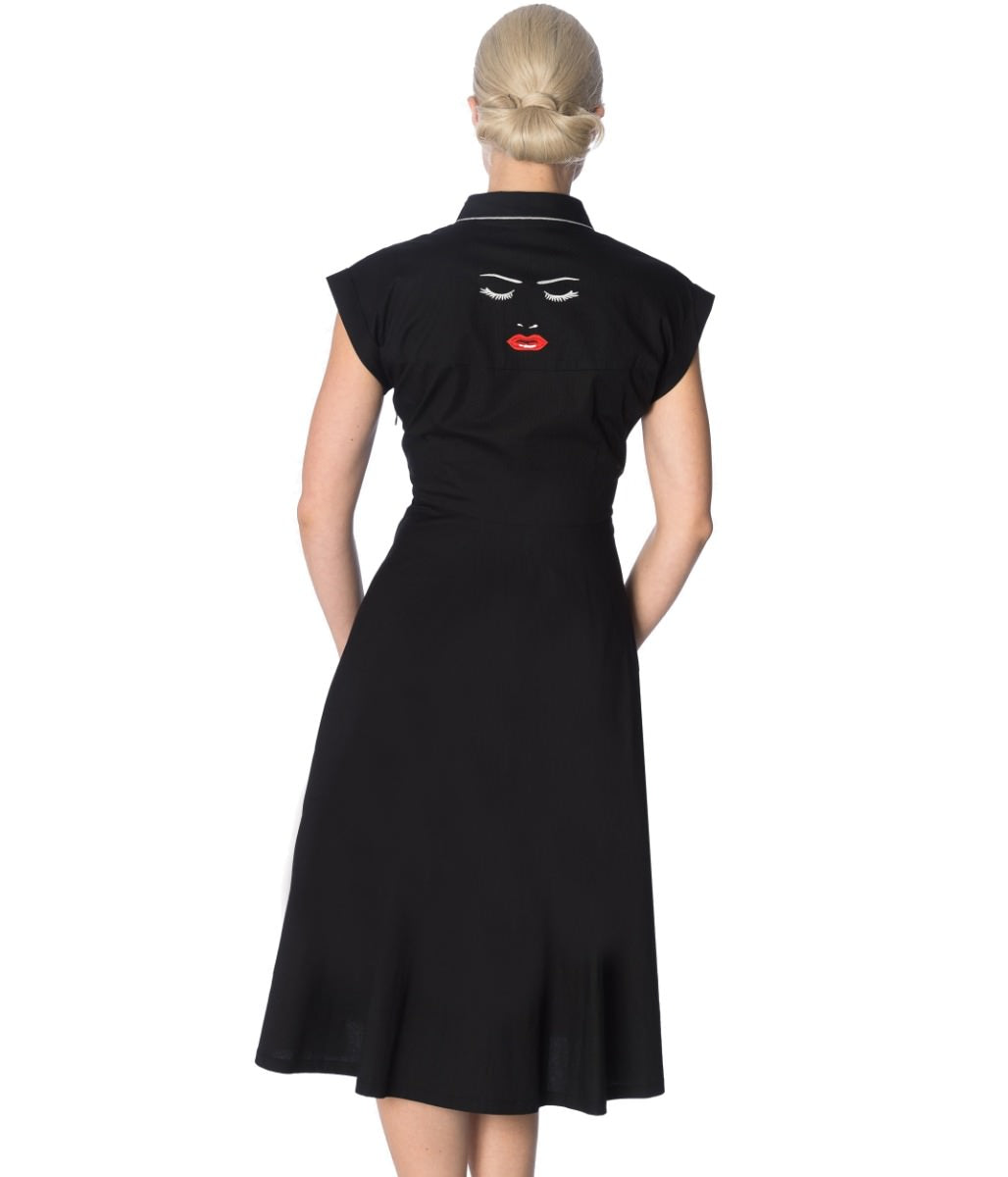 MODEL FACE LONG DRESS