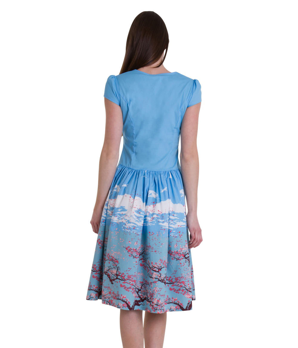 ORIENTAL BLOSSOM BODICE DRESS