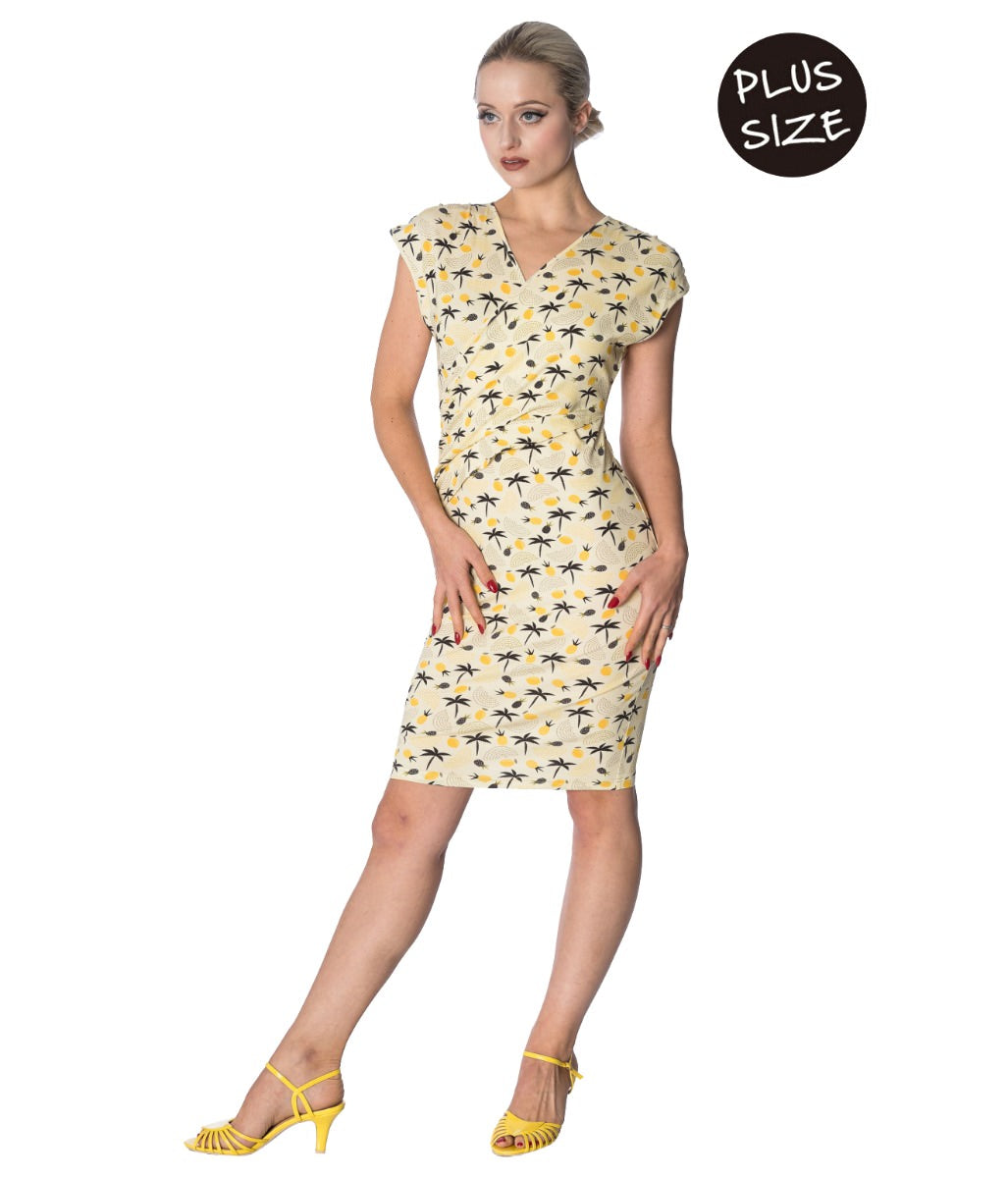 PALM SHADE CROSS OVER DRESS
