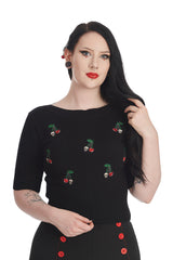 DARK CHERRY VIBES CARDIGAN EU