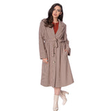 QUEEN BETTY CHECK PARKA COAT