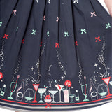CHRISTMAS COCKTAILS SWING SKIRT