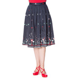 CHRISTMAS COCKTAILS SWING SKIRT