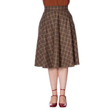 LADIES DAY CHECK SWING SKIRT