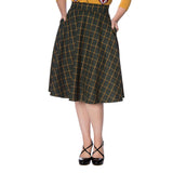 LADIES DAY CHECK SWING SKIRT