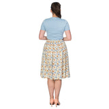 FLOWER POWER PLEAT SKIRT
