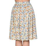 FLOWER POWER PLEAT SKIRT