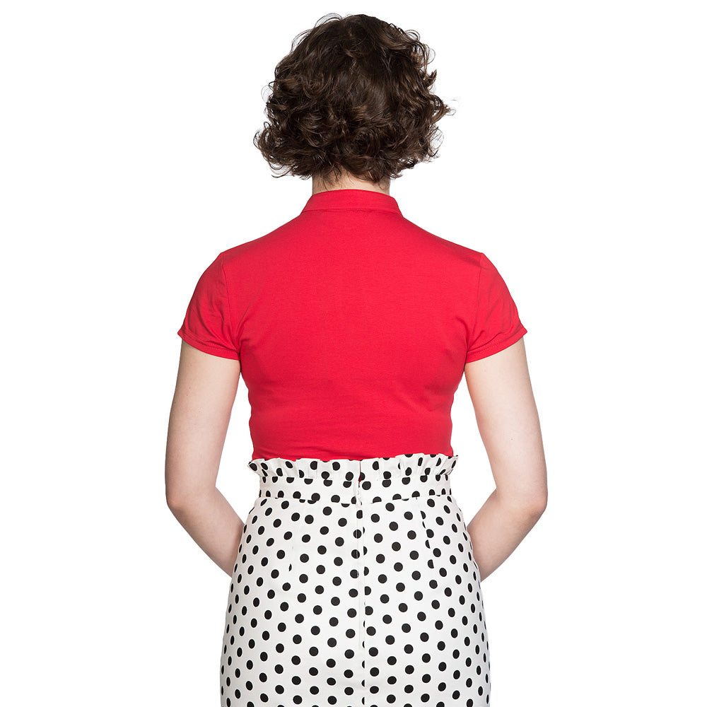 MANDARIN COLLAR TOP