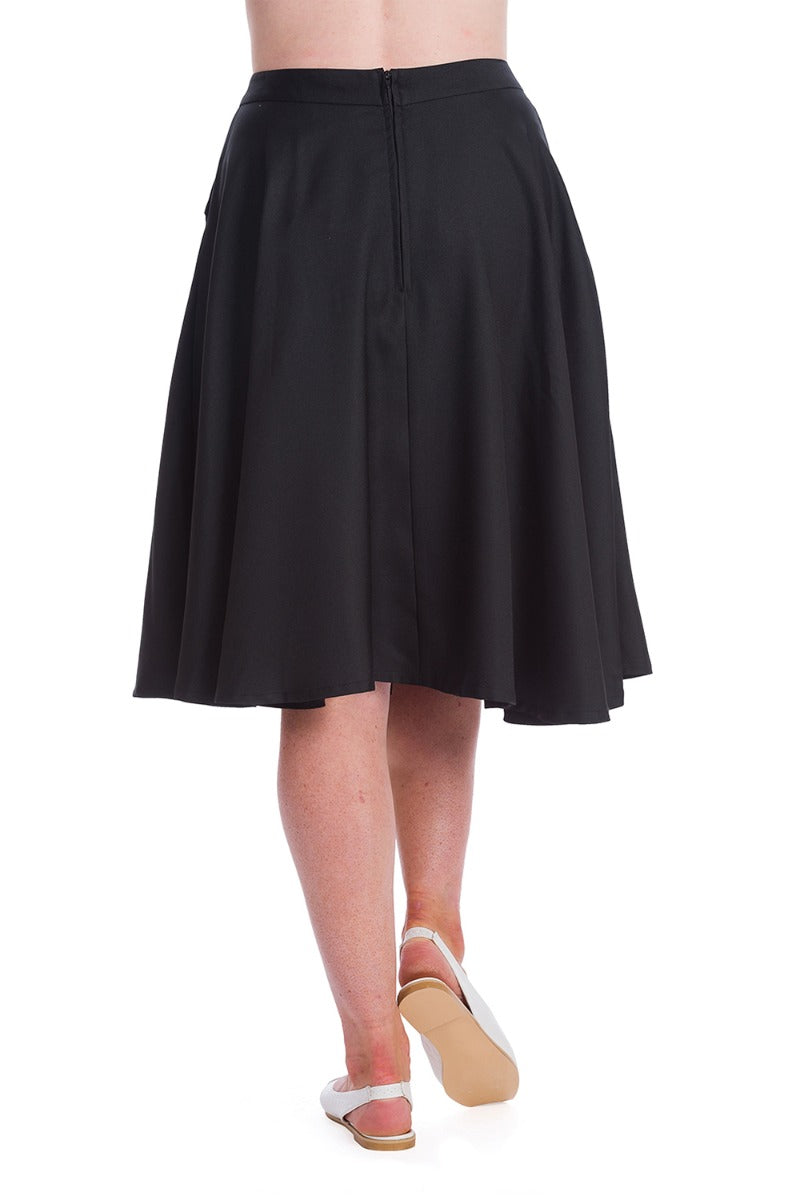 Banned Retro 1940's Bunny Hop Knit Rita Flare Skirt