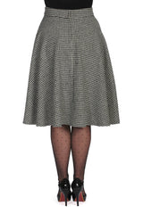 FLORENCE HOUNDSTOOTH SWING SKIRT