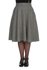 FLORENCE HOUNDSTOOTH SWING SKIRT