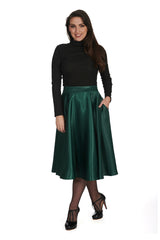 HAZEL SATIN SPARKLE SKIRT