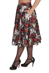 DARK ROSE SWING SKIRT
