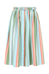 Mila lollipop stripes swing skirt Multicolor