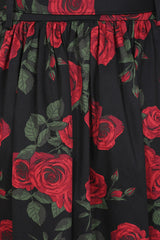 Banned Millie Rose Garden Circle Skirt - Retro Style Floral Swing Skirt with Belt