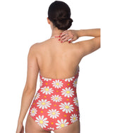 CRAZY DAISY HALTERNECK SWIMSUIT
