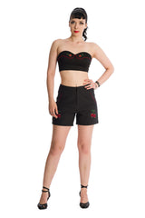 Banned Retro Pick Me Cherry Skull Rockabilly Tube Top