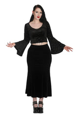 BETTY ROCK PEPLUM PENCIL SKIRT