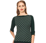 CHARMING HEART KNIT TOP