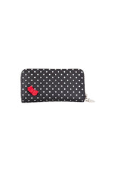 Banned Retro 1950's Strawberry Fragola Polka Dot Black Purse