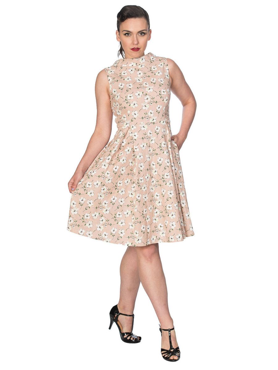 FRESH BLOOM PRINT FLARE DRESS