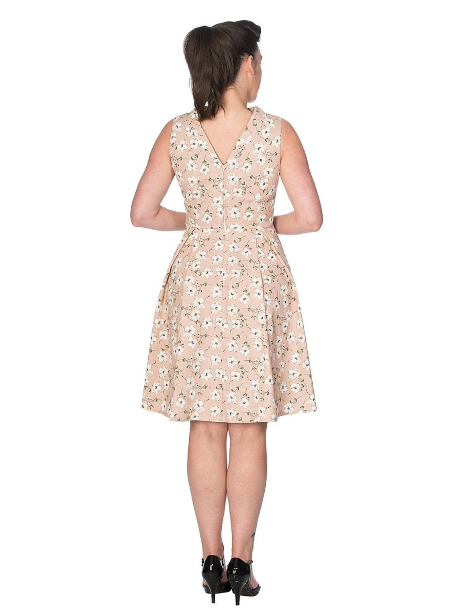 FRESH BLOOM PRINT FLARE DRESS