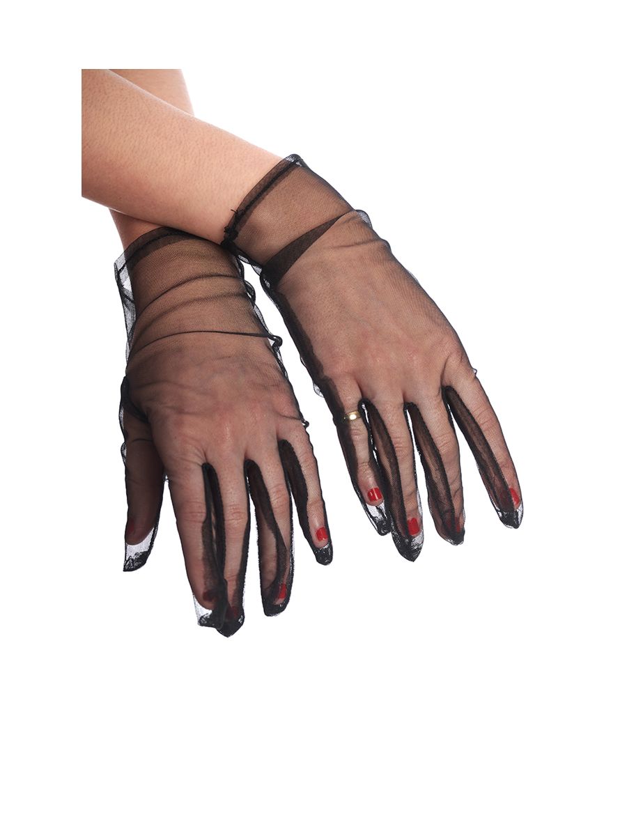 BELLONA SHORT MESH GLOVES-Black-One Size-EU