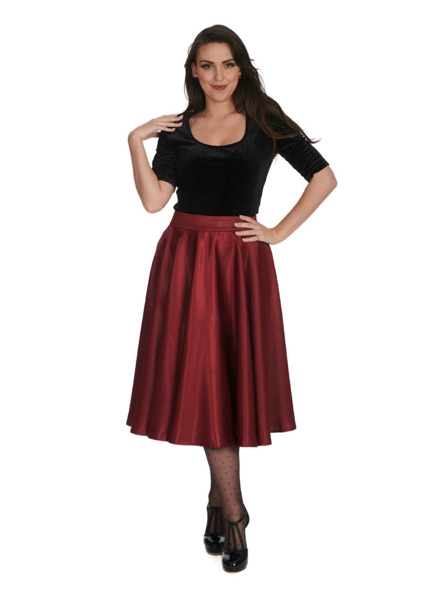 HAZEL SATIN SPARKLE SKIRT