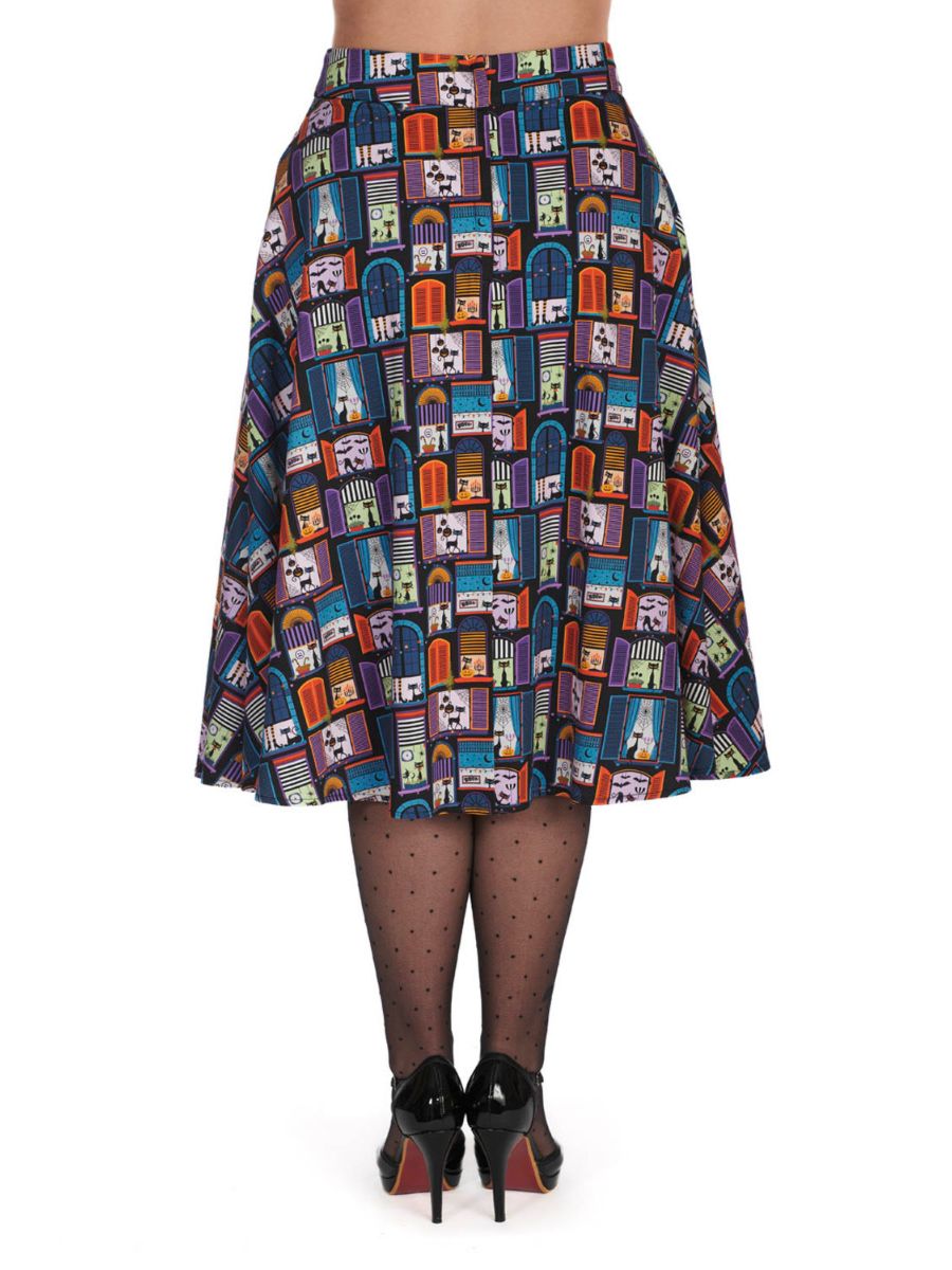 WINDOW CAT SWING SKIRT