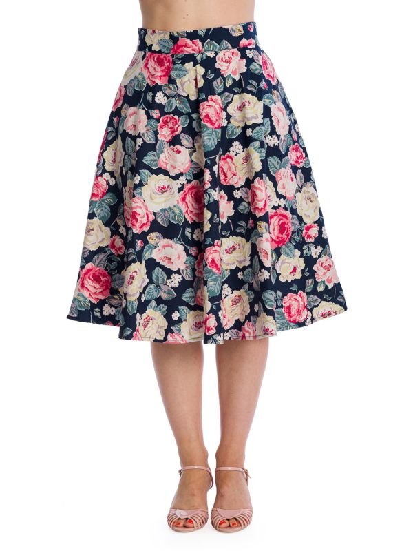 Vintage Skirts | 50s Swing Skirt in Plus Size - Banned Retro