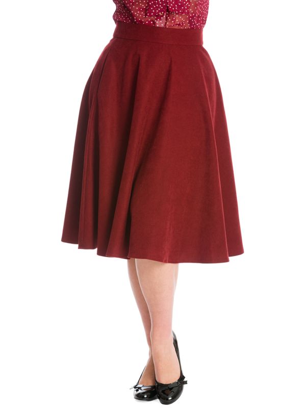 Vintage Skirts | 50s Swing Skirt in Plus Size - Banned Retro